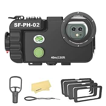 EX-S10 、専用ケース、防水ハウジングEWC-120セット Amazon | Seafrogs 40m/130フィート 水中カメラハウジング 防水